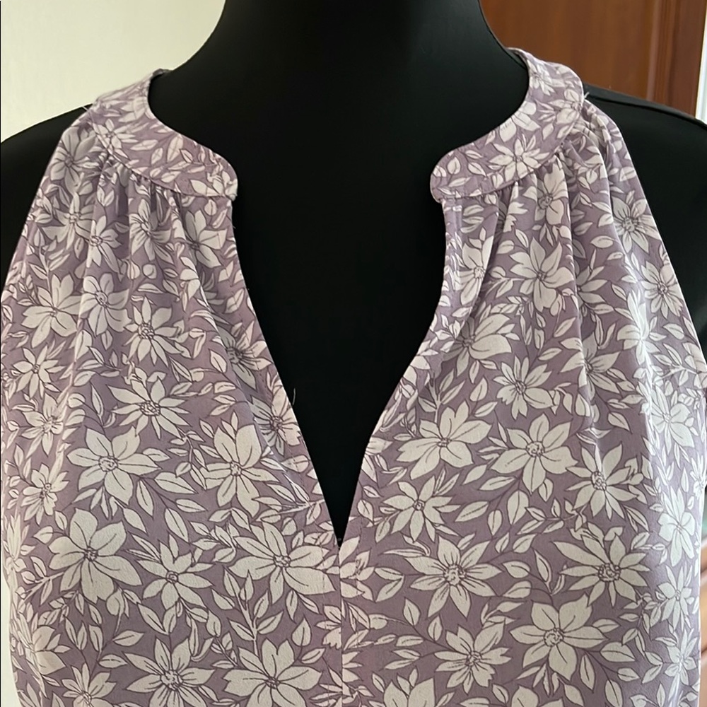 1. State Purple Tank Top Blouse - Picture 2 of 6